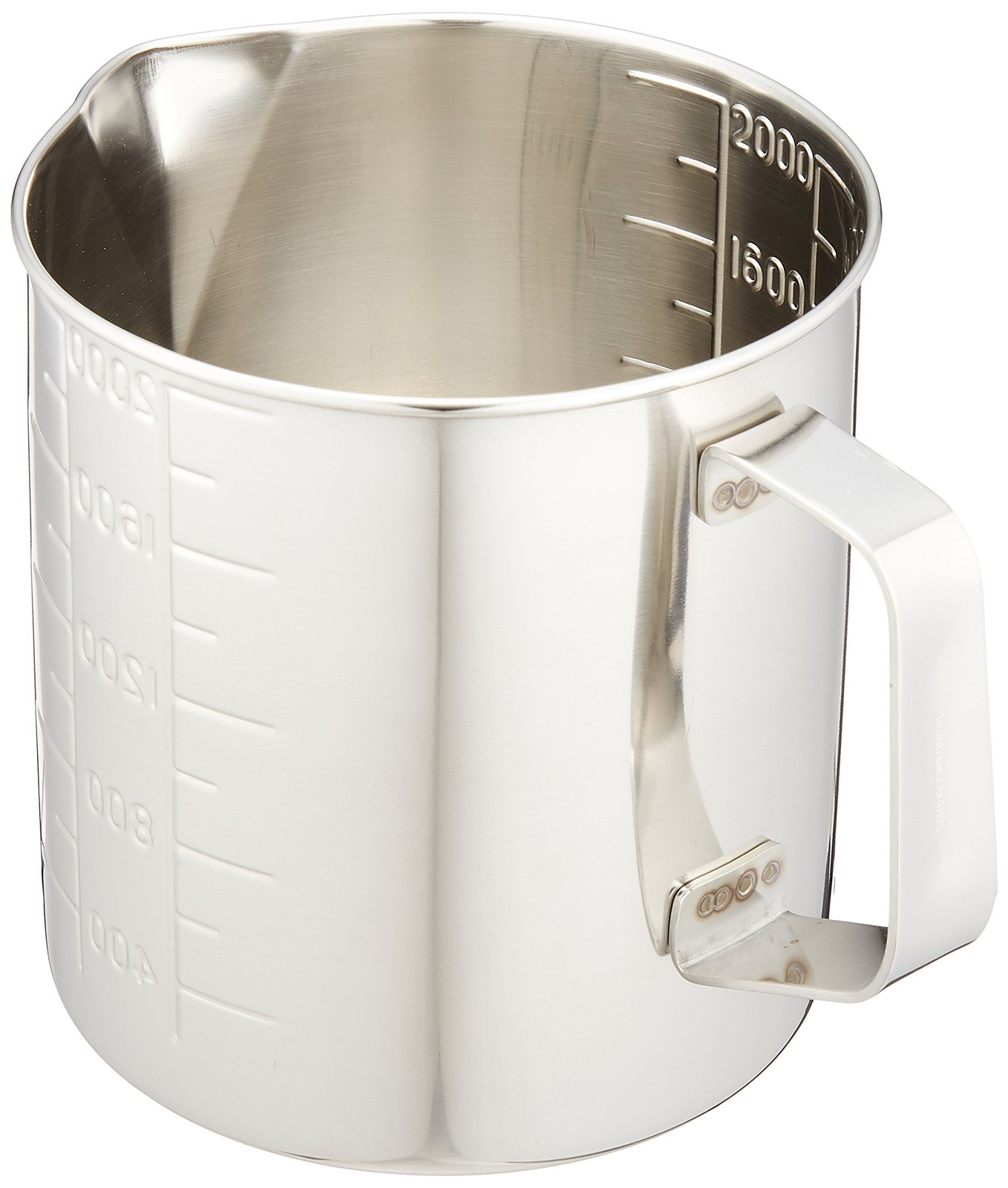 Endo Shoji Commercial-use Water Cup with Spout, 2L, 18-8 Stainless Steel, Made i