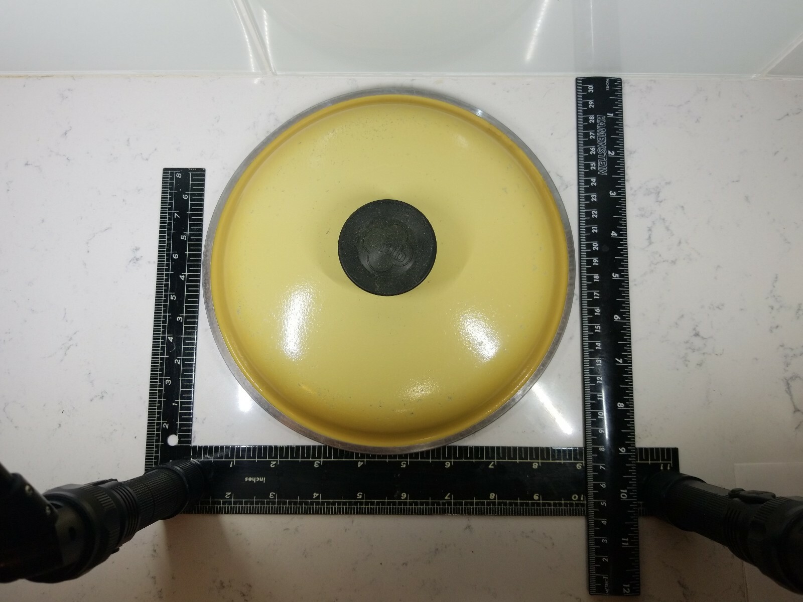 Club Yellow Harvest Gold Replacement saucePot Pan Skillet Lid 8 3/4″ Round