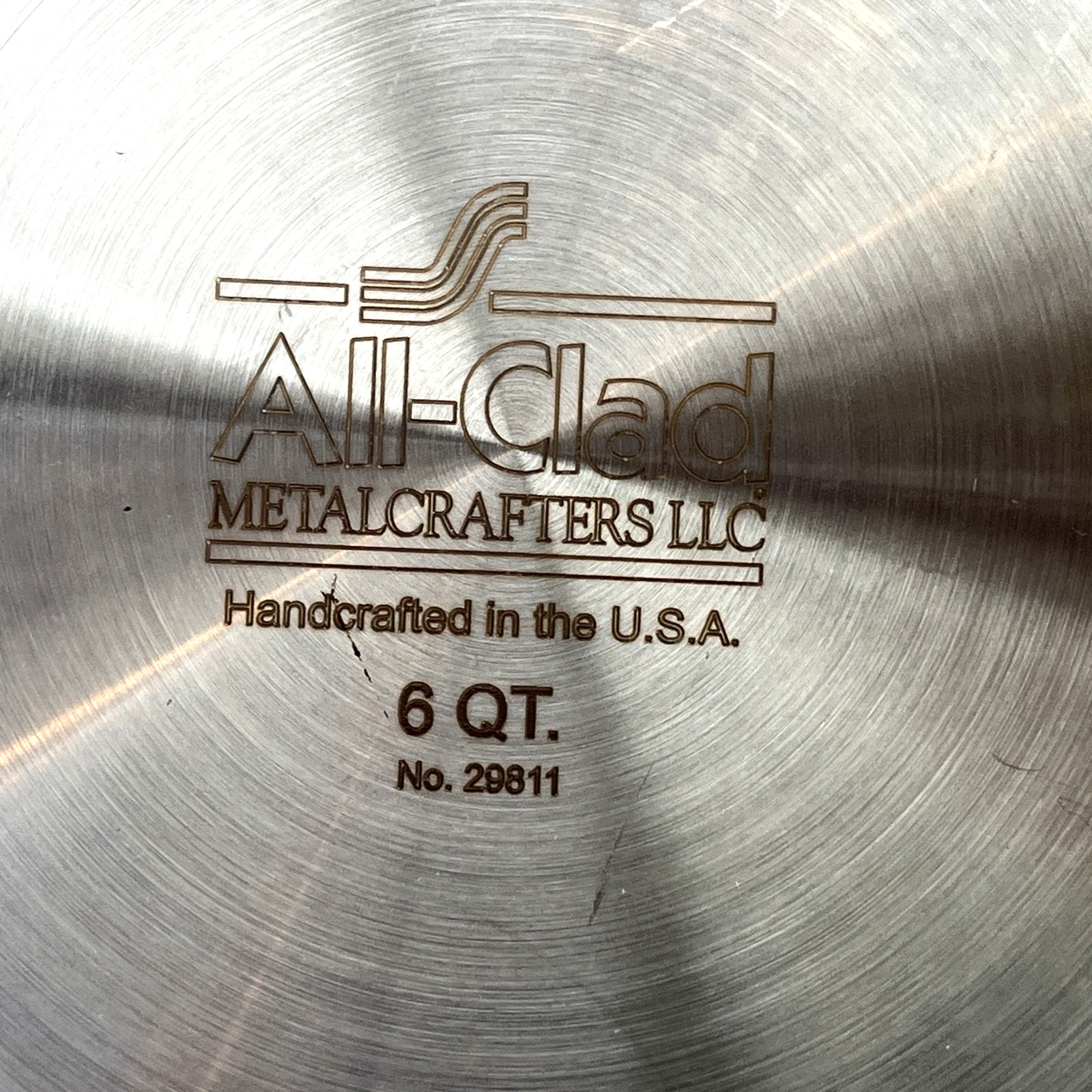 All-Clad Stainless Steel 6 QT. Stockpot w/ Lid Handcrafted in USA