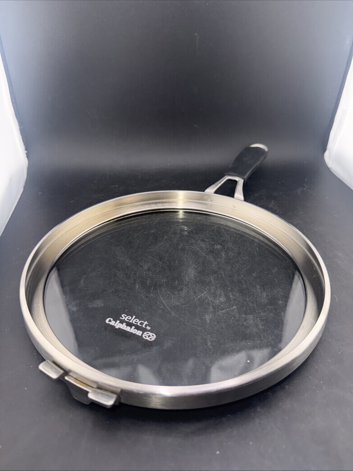Select by Calphalon Space Saving Glass Lid Side Handle Replacement 8″