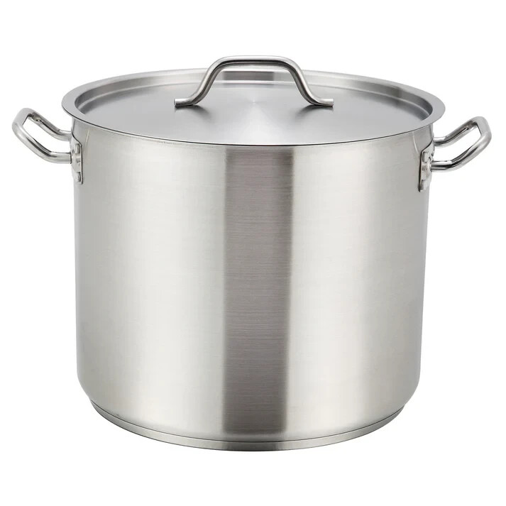 Stainless Steel 60-Qt Master Cook Stock Pot With Cover (5 mm aluminum core NSF)
