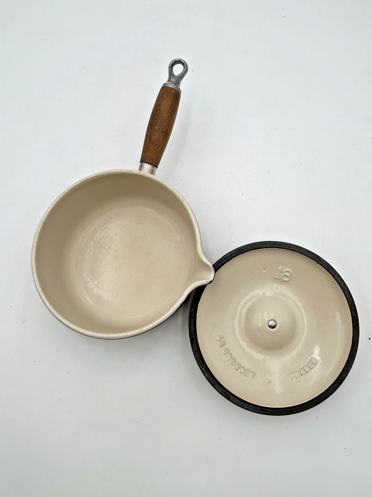 VTG ’60’s Le Creuset Brown Enameled Cast Iron 9pc Set B,24,8,18,14,16 & 4 Lids