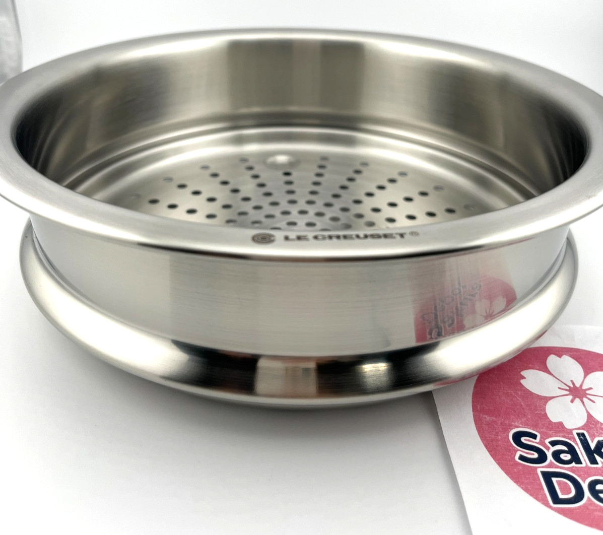 Le Creuset 20cm Stainless Steel Steamer Insert Basket for Cocotte Ronde 20 Pot