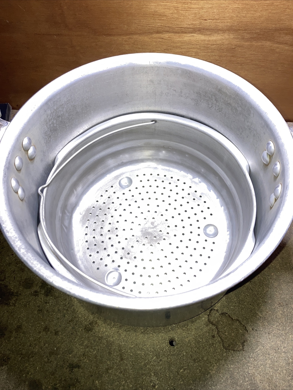 (D40) Antique Casserole Minute SEB 8 Liters Aluminum Vintage