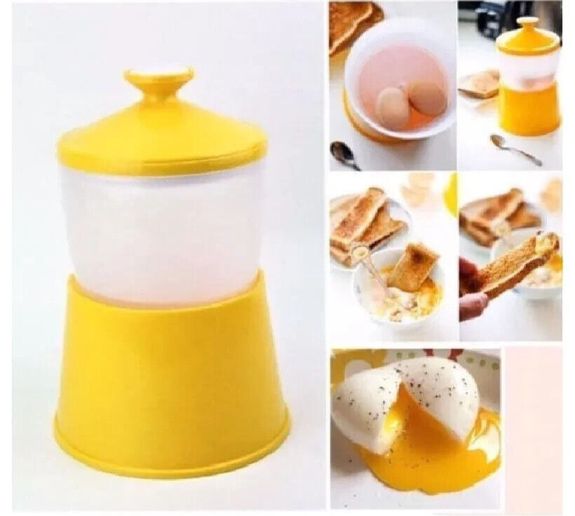 Portable Half Boiled Egg Maker l BPA Free Breakfast Tool l No Electric Cooker