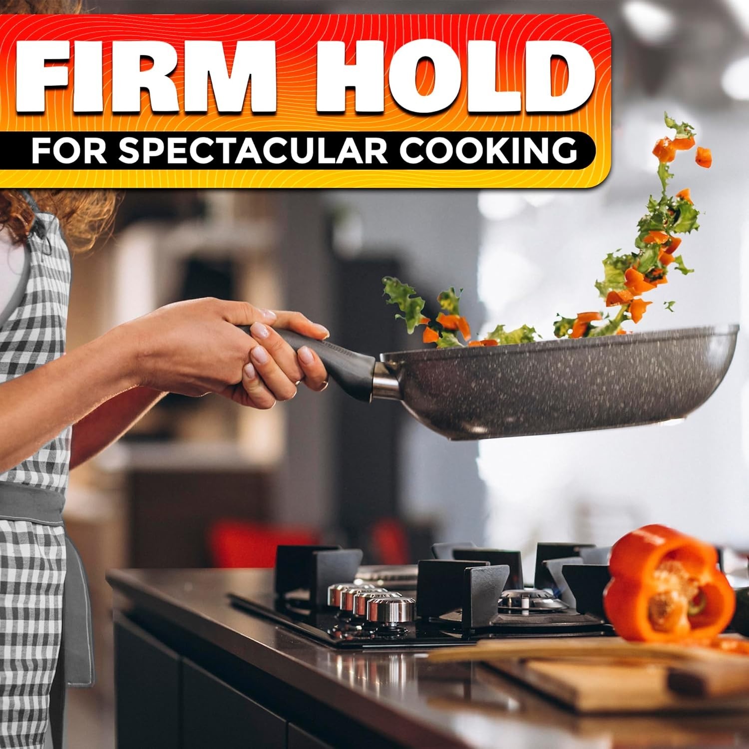 Ergonomic Black 6.1″ Pot Handle Replacement with Nonslip Grip for Kitchen Safety
