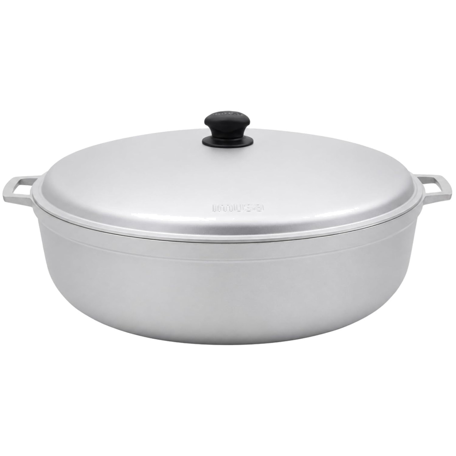 Large 18 Quart Caldero with Glass Lid, Easy-Grip Handles