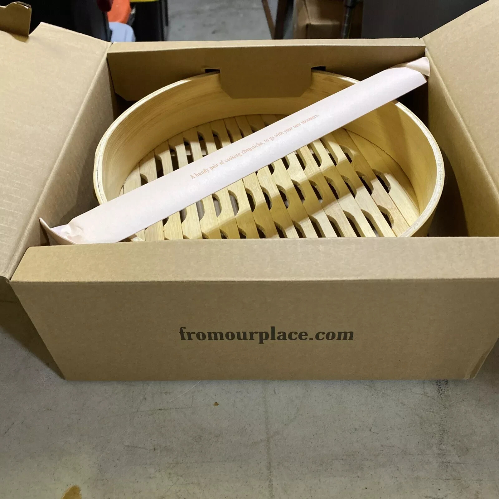 Our Place – Single Spruce Steamer + Chopsticks – Brand New