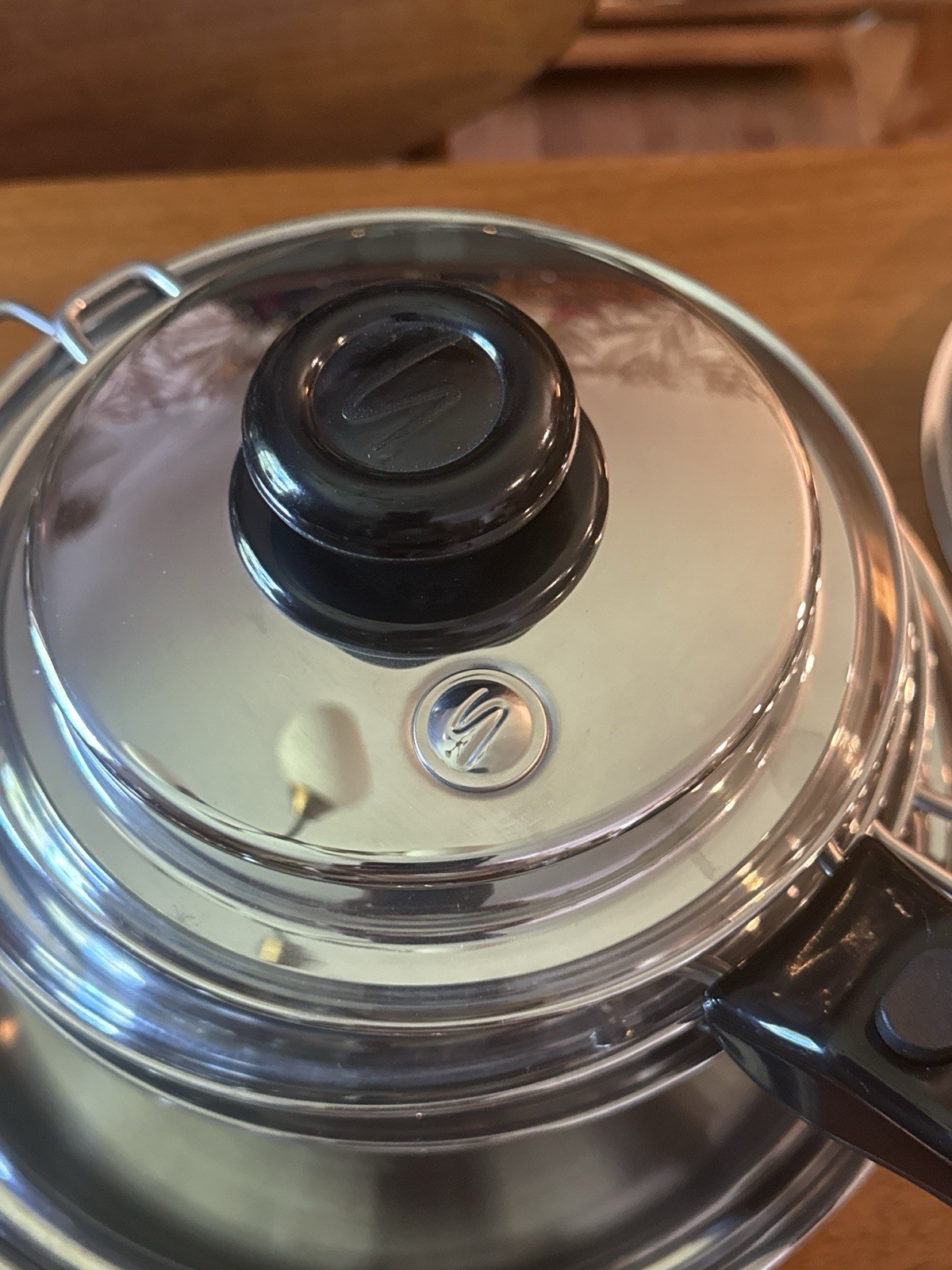 Saladmaster 316Ti Titanium Stainless Steel 8-Piece Pan Set w/ Lids Silver/Black