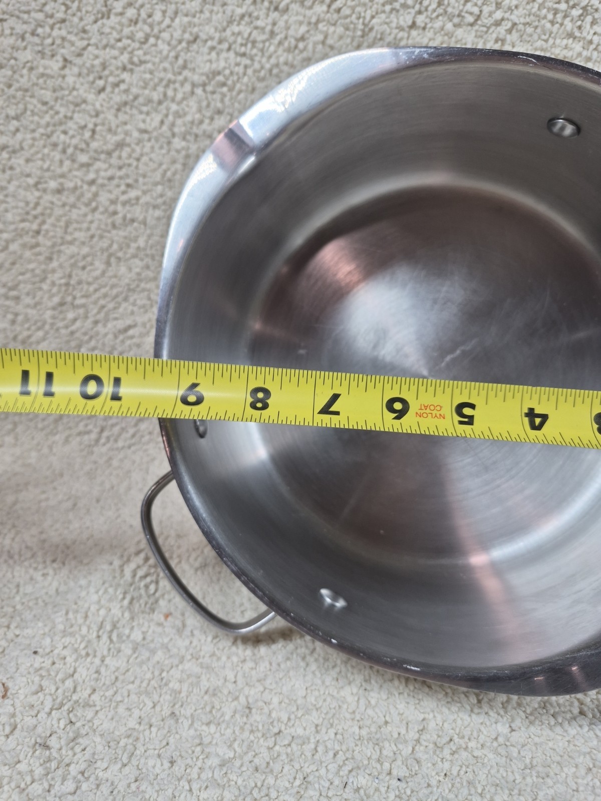 WearEver 4-pc Stainless Cookware Double Spout Strainer Glass Lid