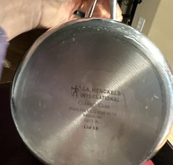 JA Henckels International 2 Qt 1.9L Stainless Steel Saute Pan & Lid