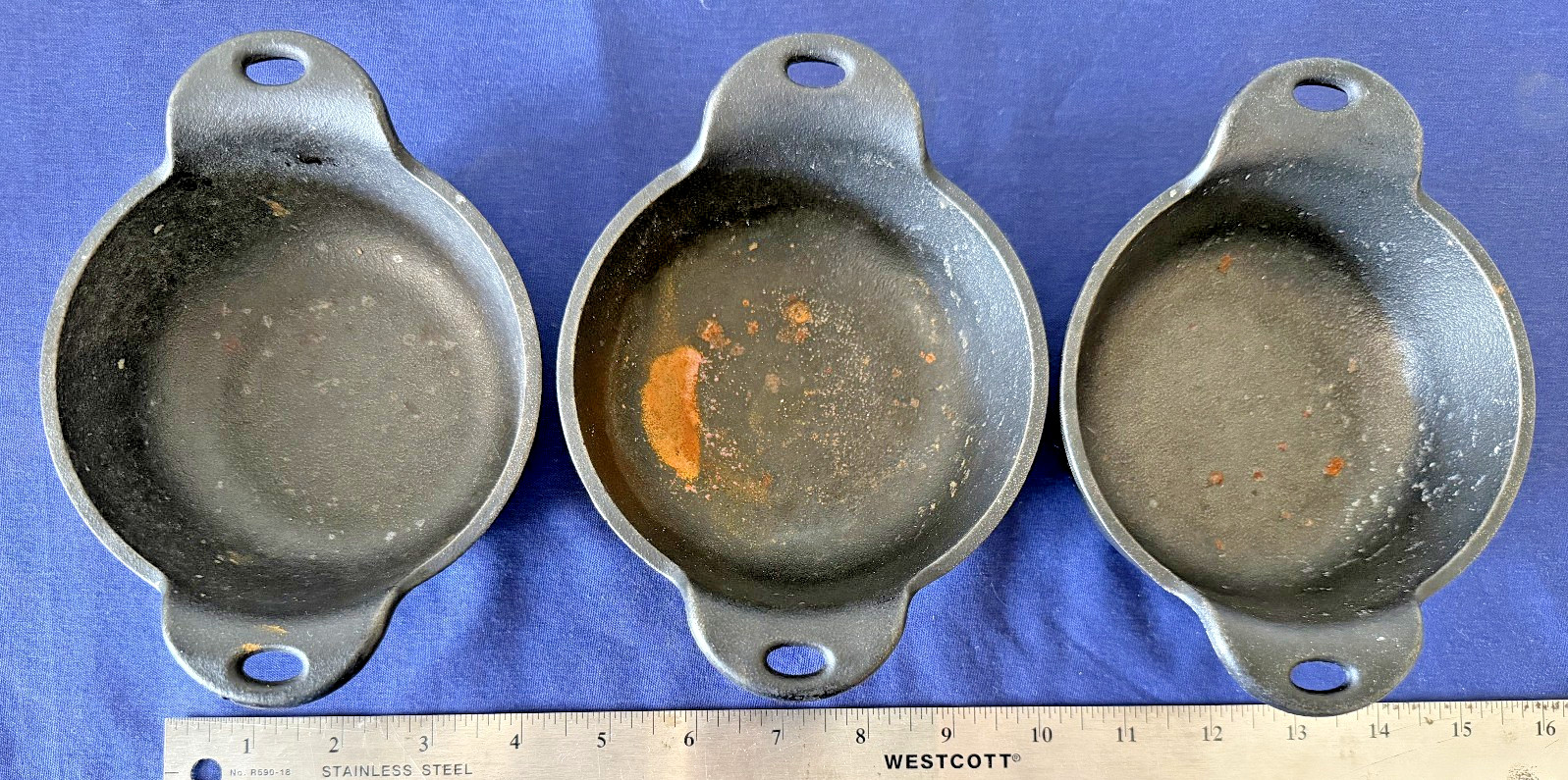 Set Of 3 Lodge Cast Iron HMSB Mini Serving Bowls, 12 ounce – Made In USA