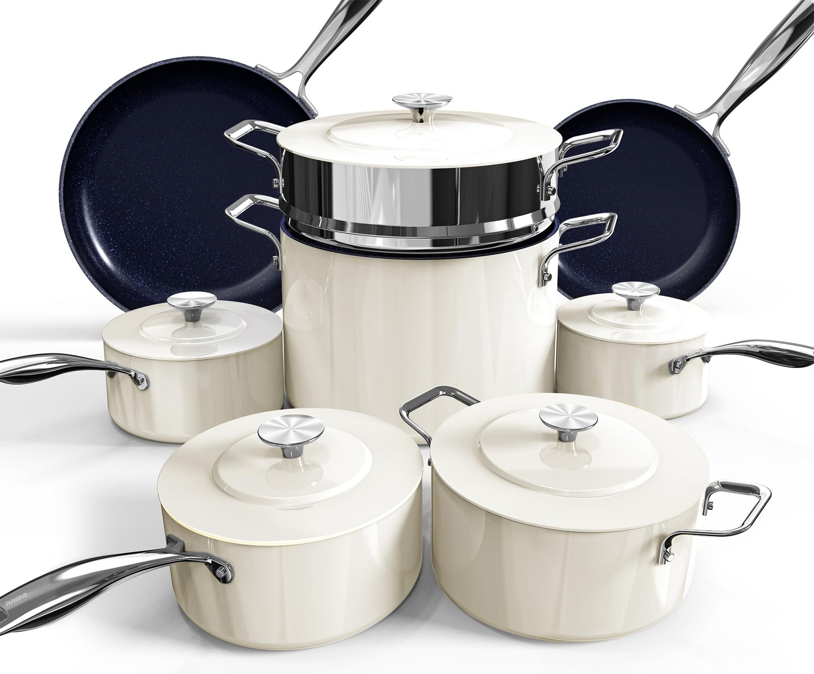 Nuwave Lux 13pc Forged Lightweight Cookware Set PFAS Free Healthy G10 Duralon