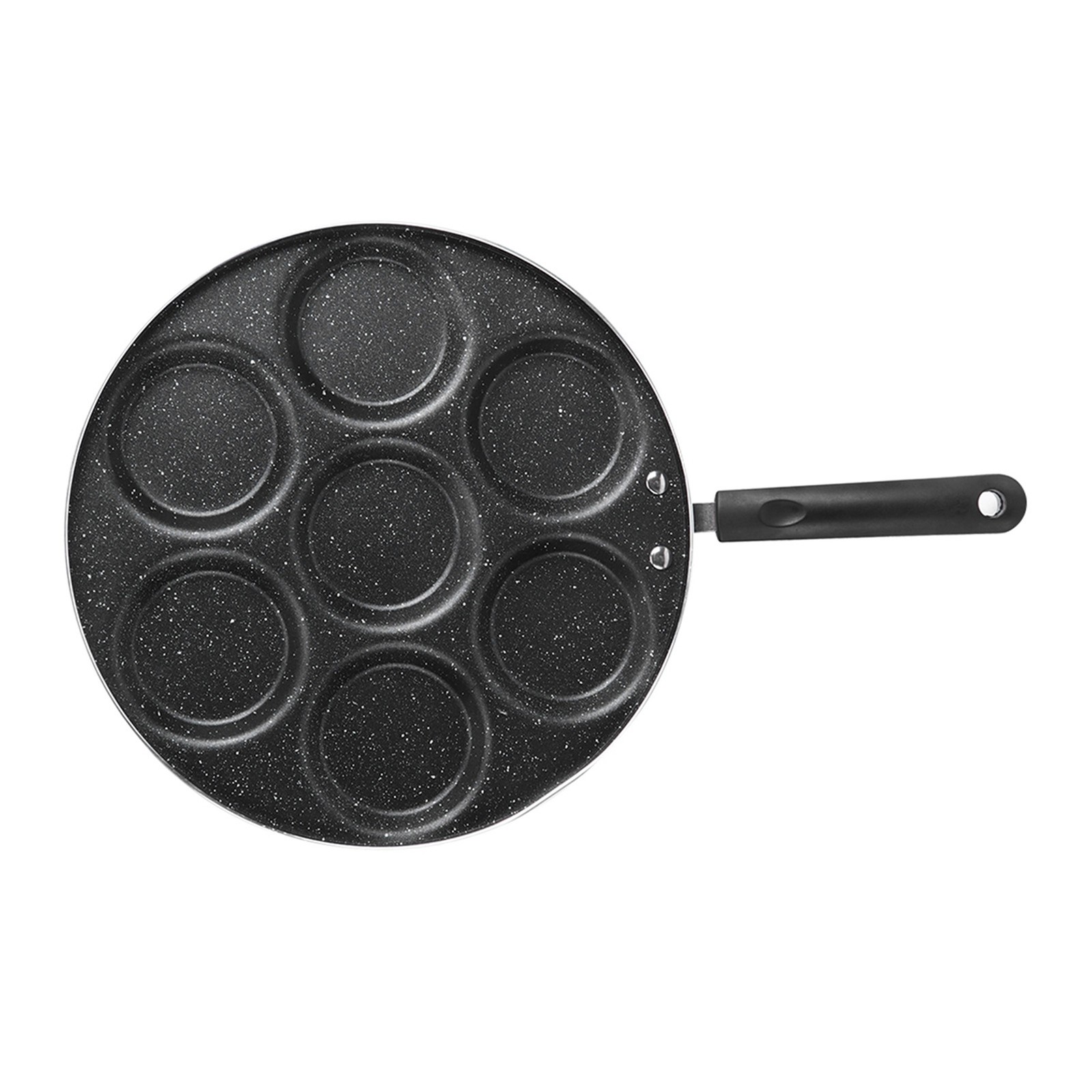 7-Hole Non Stick Cooking Pan For Fried Eggs Burger Mold Kitchen Supplies ZXS