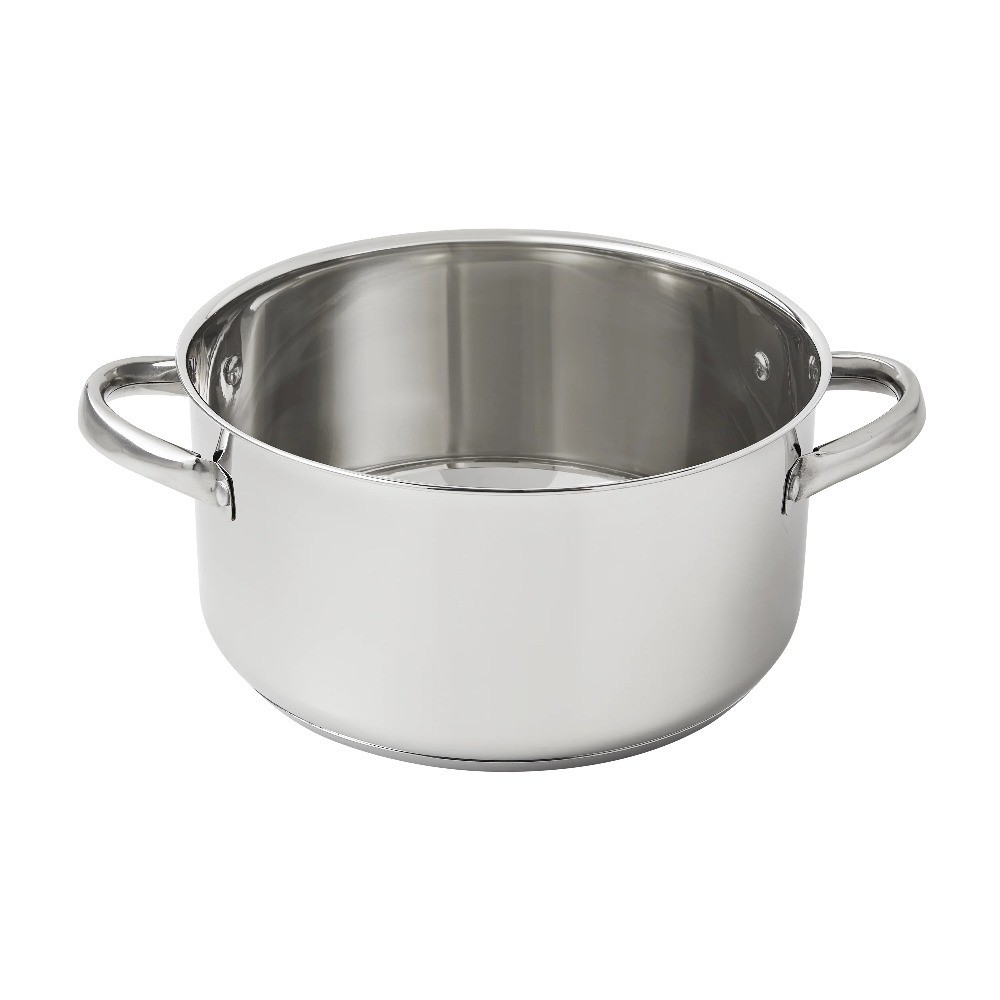 Stainless Steel Dutch Oven 5 Quart Pot with Glass Lid and Riveted Handles