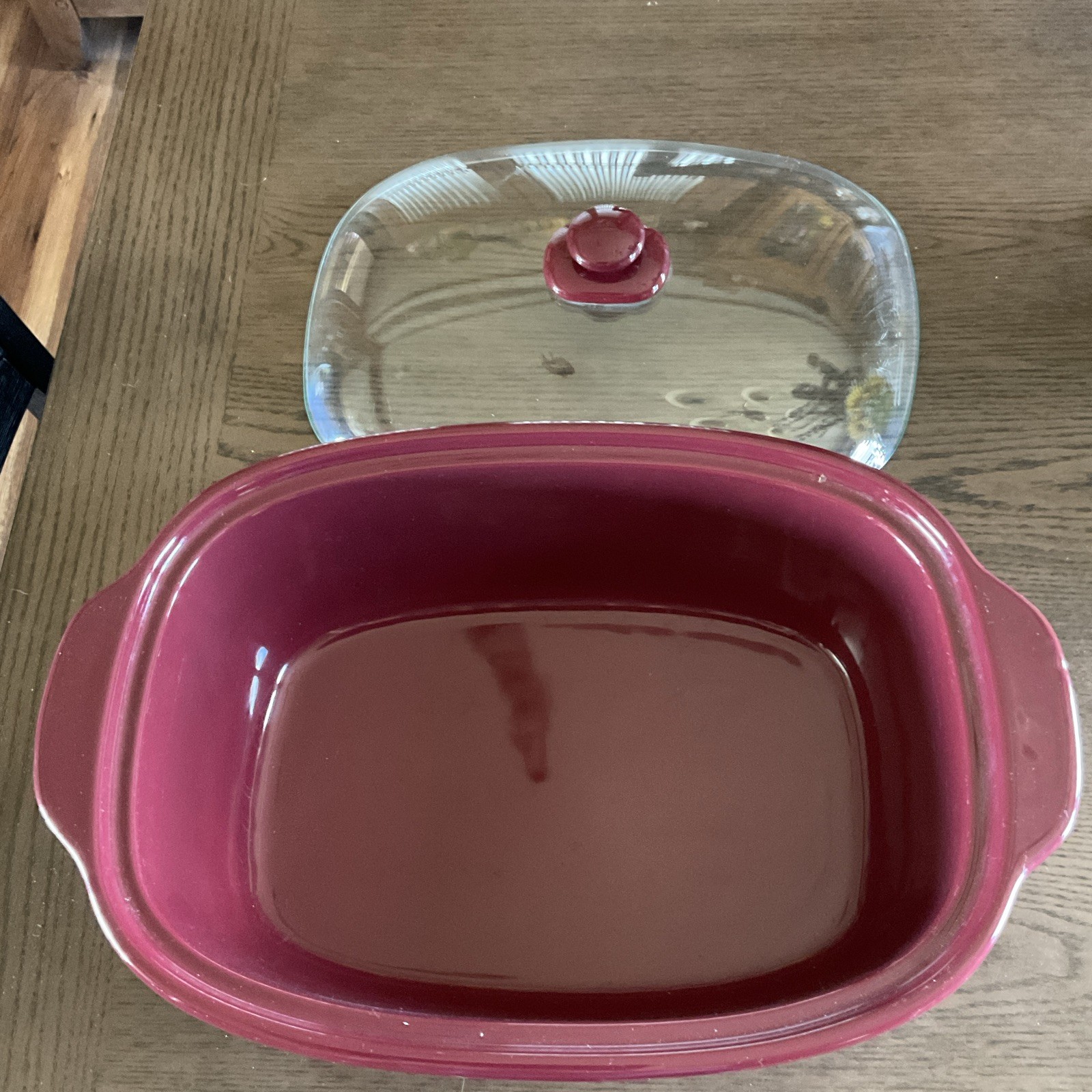 Celebrate Home Casserole Dish w/ Clear Glass Lid 6 Qt Oven-Safe