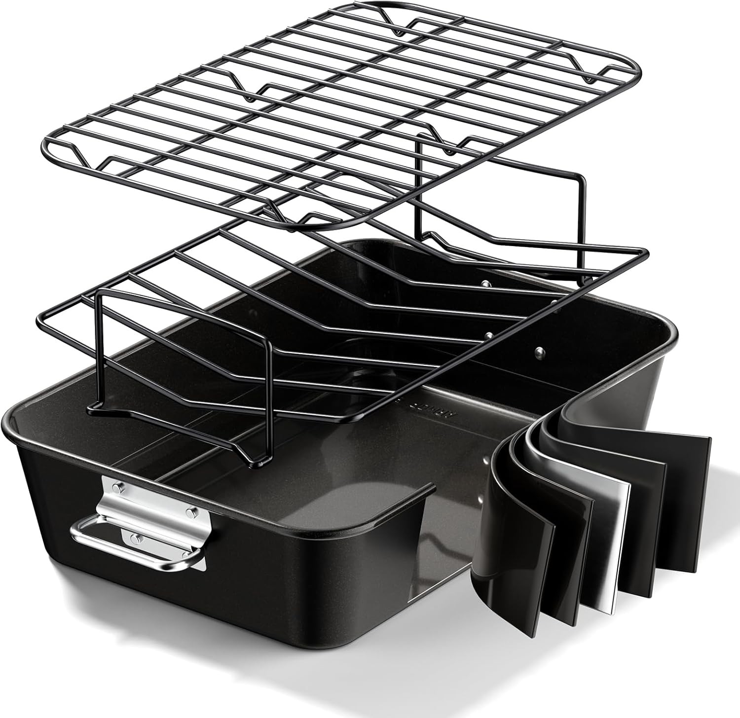 Turkey Roasting Pan with Rack, 16 x 11″, Fits Up to 12 lb Turkey | Heavy-Duty