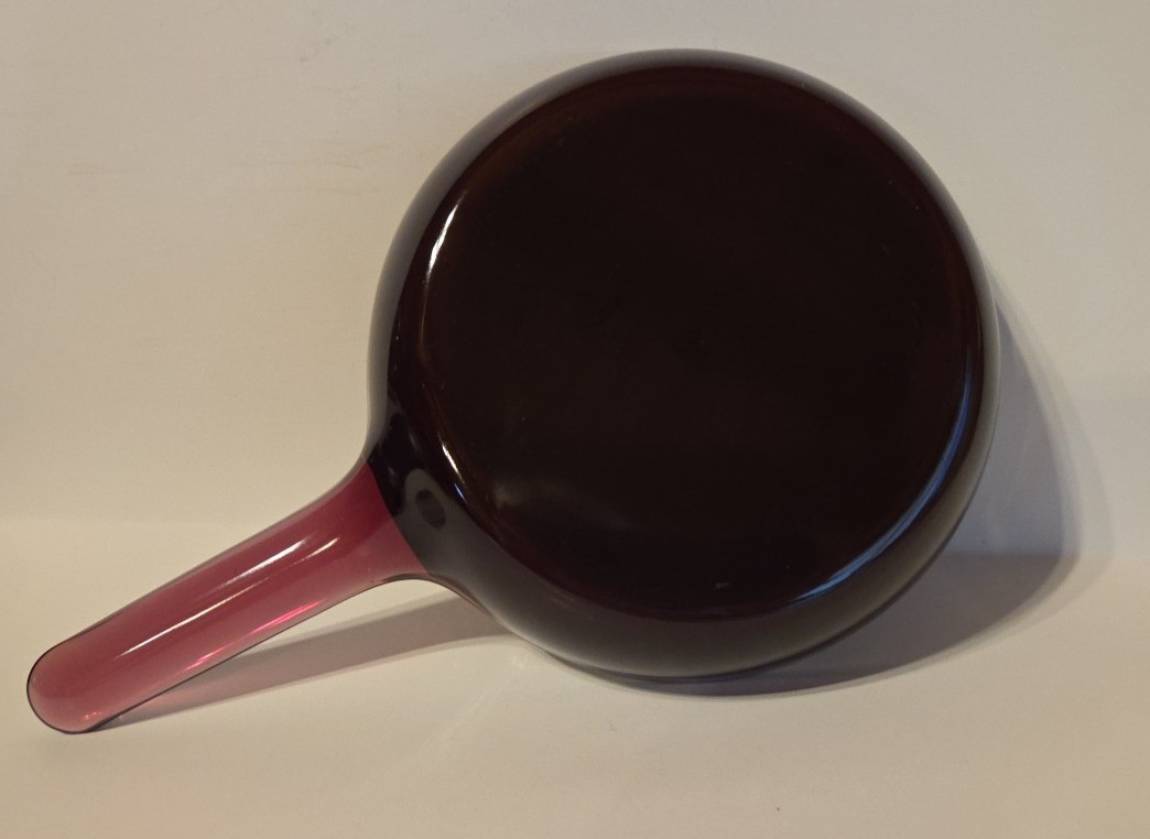 Corning Visions Cranberry Pour Spout 1L Teflon Sauce Pan + 7″ skillet.
