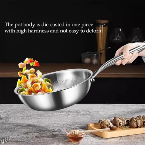 Toutrop Titanium Hammered Pan Pro Lid Non Stick Scratch Resistant