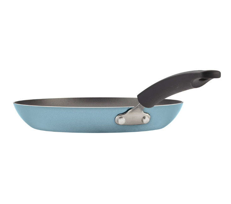 12pc Nonstick Cookware Set with Cooking Tools Dishwasher Safe Aqua Kitchen Pots