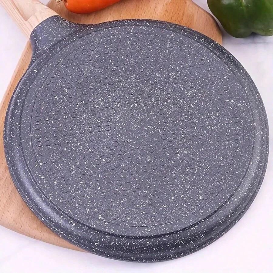 1pc 9.4 Inch Black Non-Stick Crepe Pan Induction Ready Easy Clean