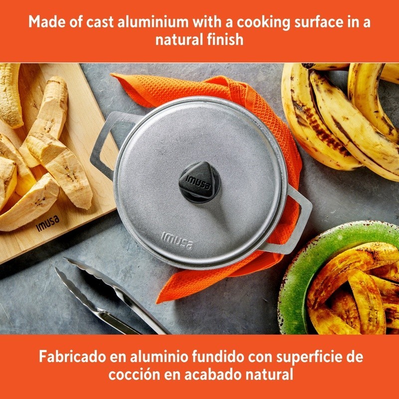 Durable Cast Aluminum 4.8Qt Basic Caldero Oven Safe Cooking Stews Soups Rice New
