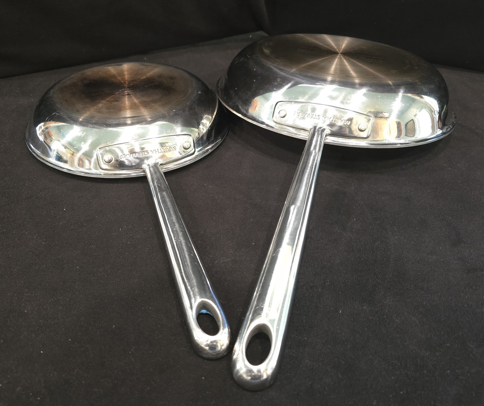Martha Stewart Professional Series 18/10 Stainless Steel Heavy Duty 10″ & 8″ EUC