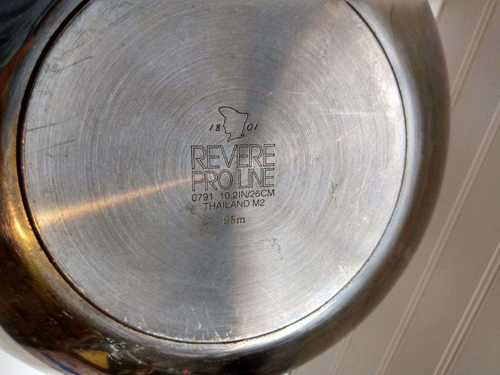 Revere Ware Proline 3 Qt Wok Copper Core Stainless 10.2″ Skillet Frying Pan Lid
