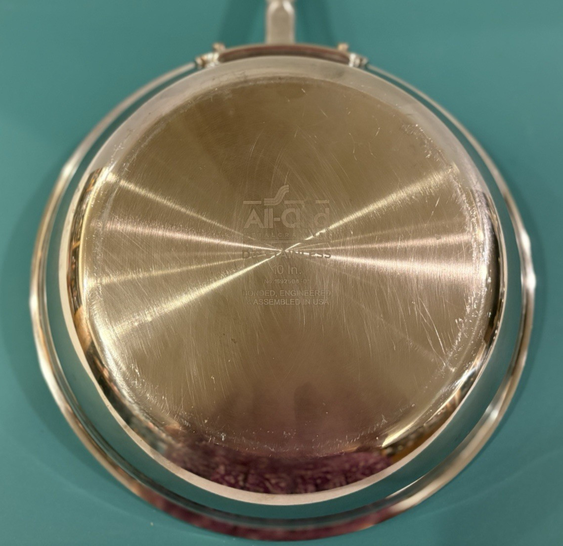 All-Clad D3 10″ Fry Pan Stainless Steel – With Lid