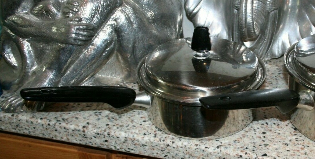1 SAUCE PAN 1 1/2 QUART REGAL STAINLESS STEEL 18/8 3 PLY (ONE PAN)