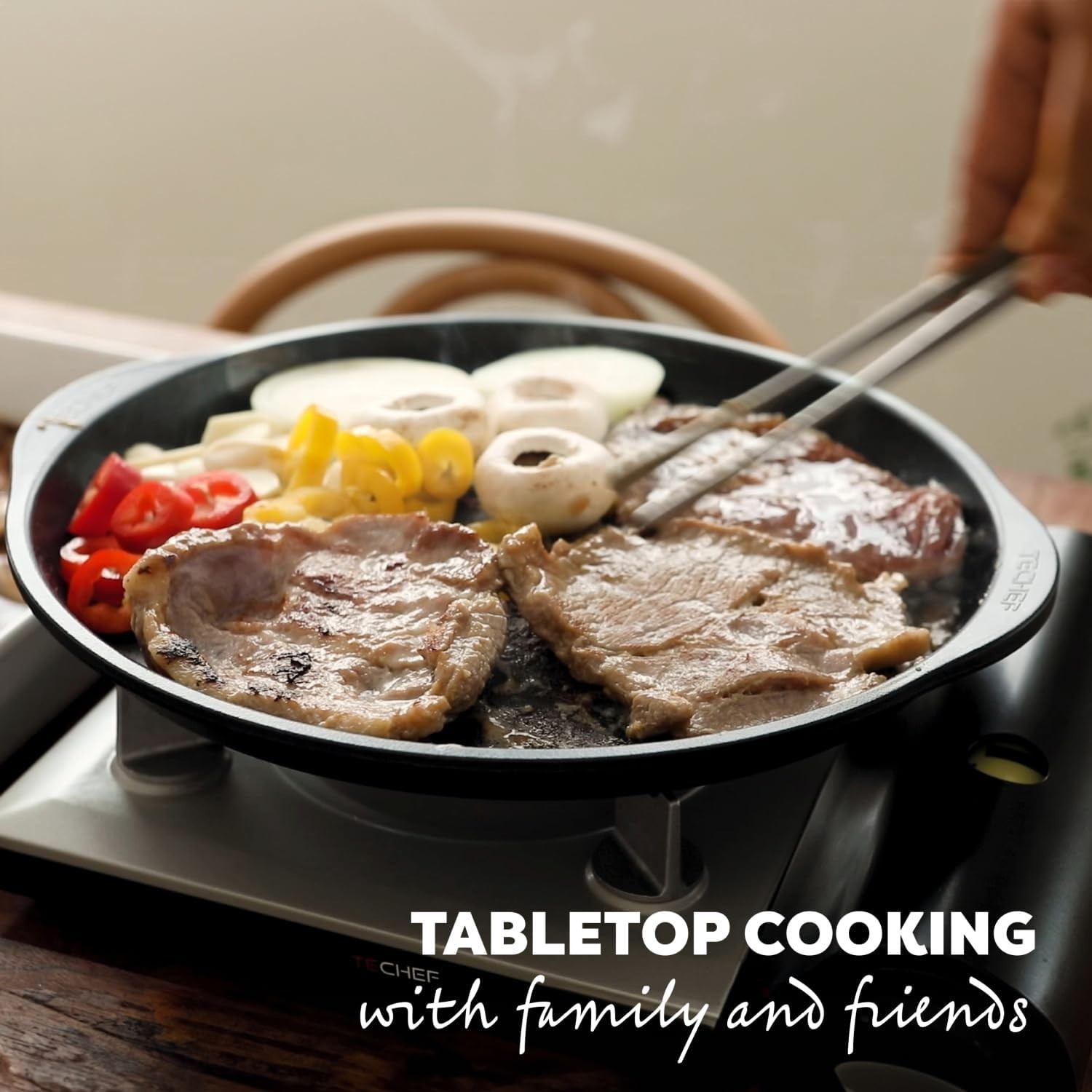 Korean BBQ Nonstick Grill Pan, KBBQ Grill Pan, PFOA-Free, Dishwasher Oven Saf…