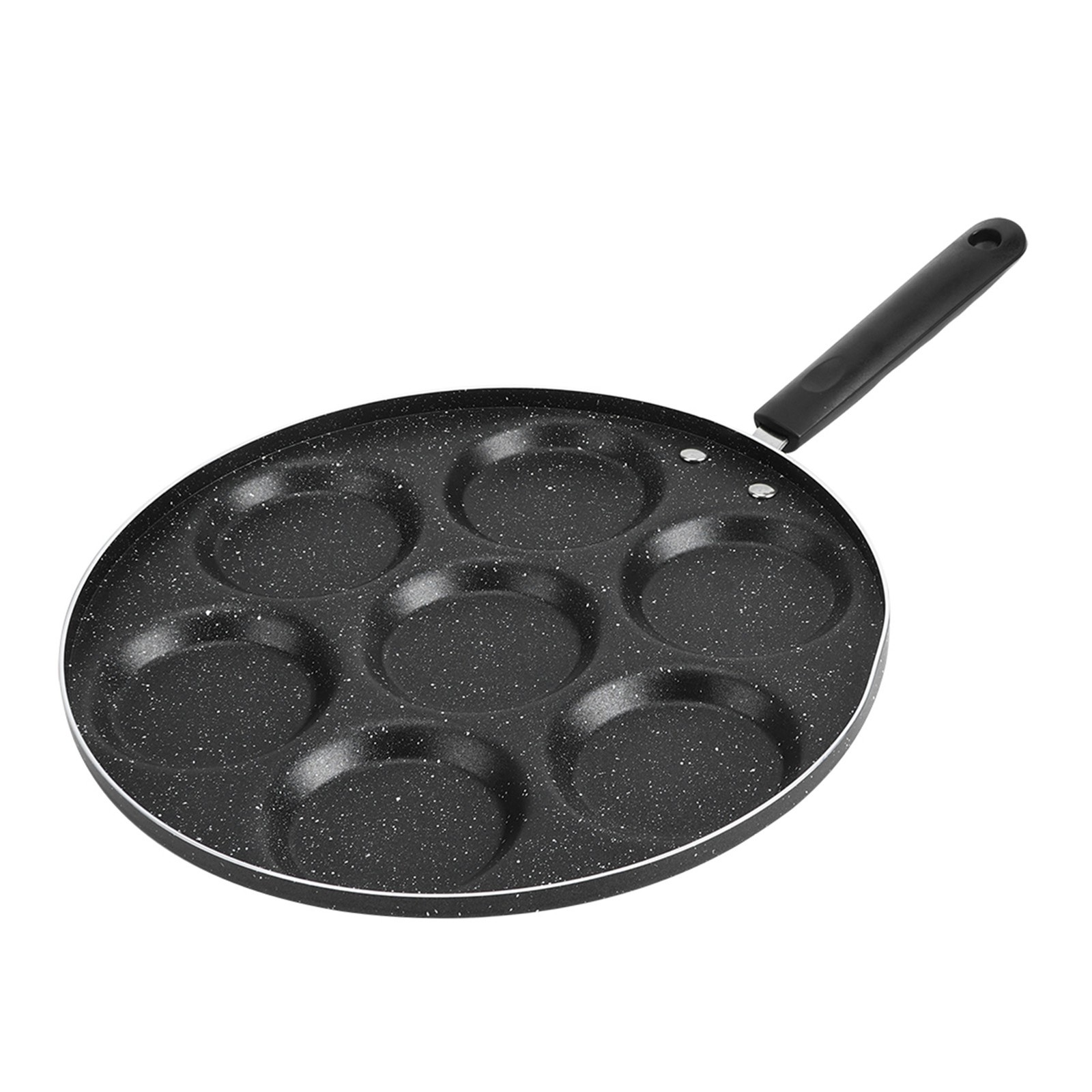 7-Hole Non Stick Cooking Pan For Fried Eggs Burger Mold Kitchen Supplies ZXS