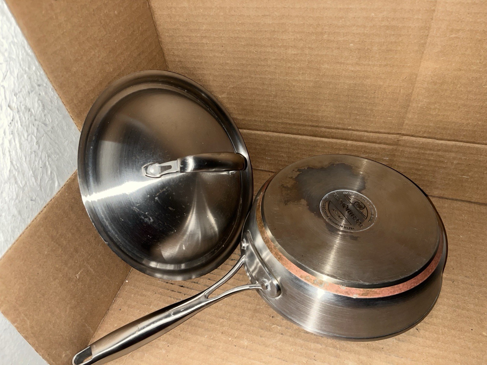 Technique Ti Saucepan 2Qt Stainless Steel Copper Core Cookware W/Lid