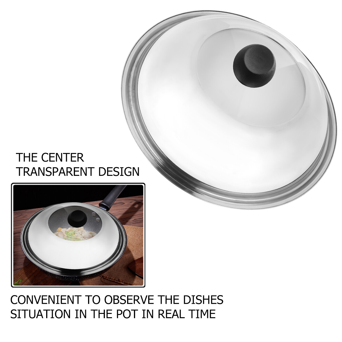 3Replacement Knob Handle For Glass Lid Pot Pan Hooding Cookware Kitchen