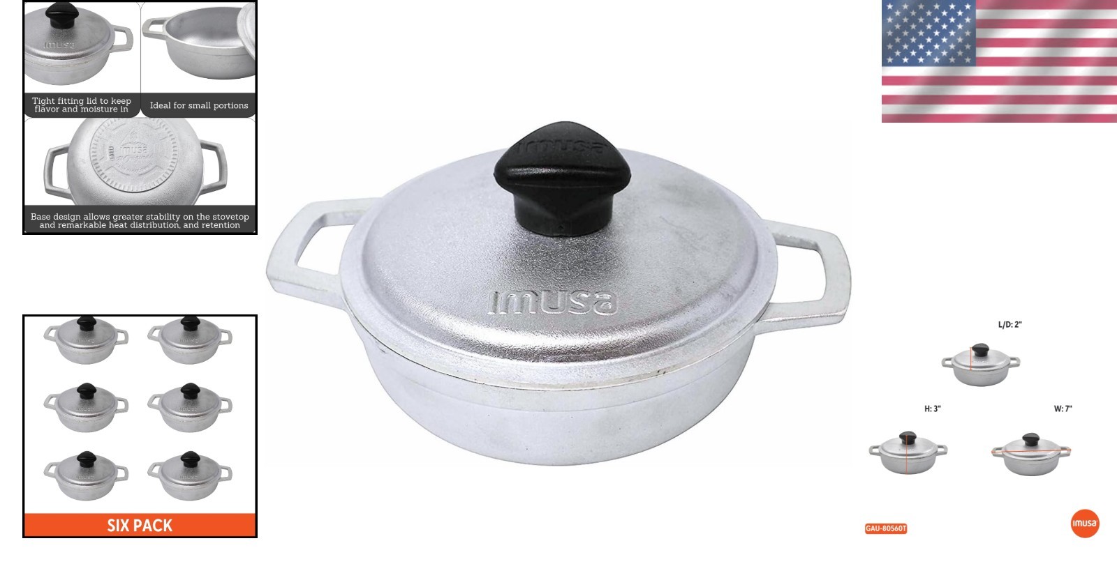 Elegant 0.5 Qt Mini Caldero with Glass Lid – Culinary Creativity Unleashed