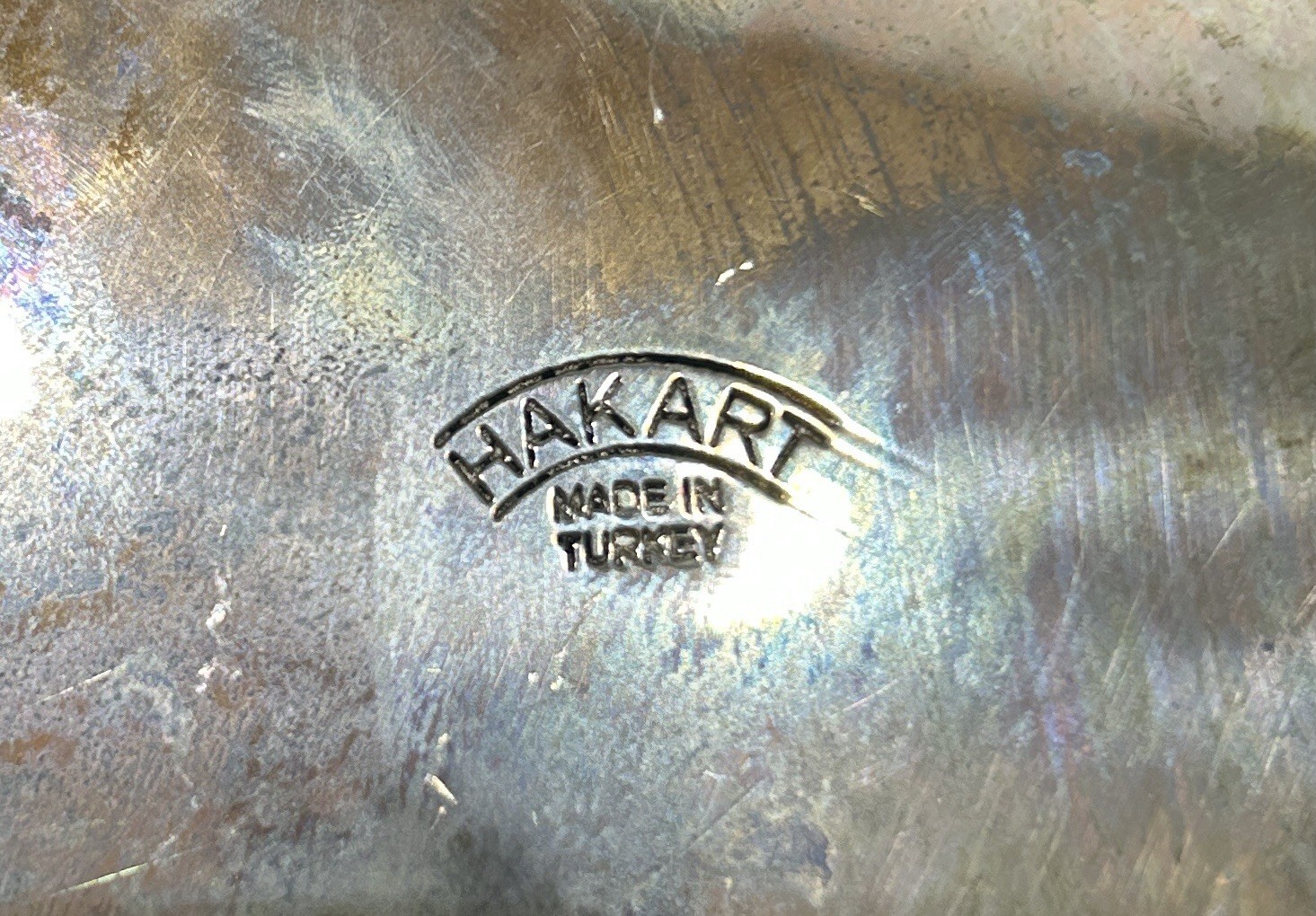 HAKART Hammered Copper Tin Lined Stockpot With Lid Brass Handles