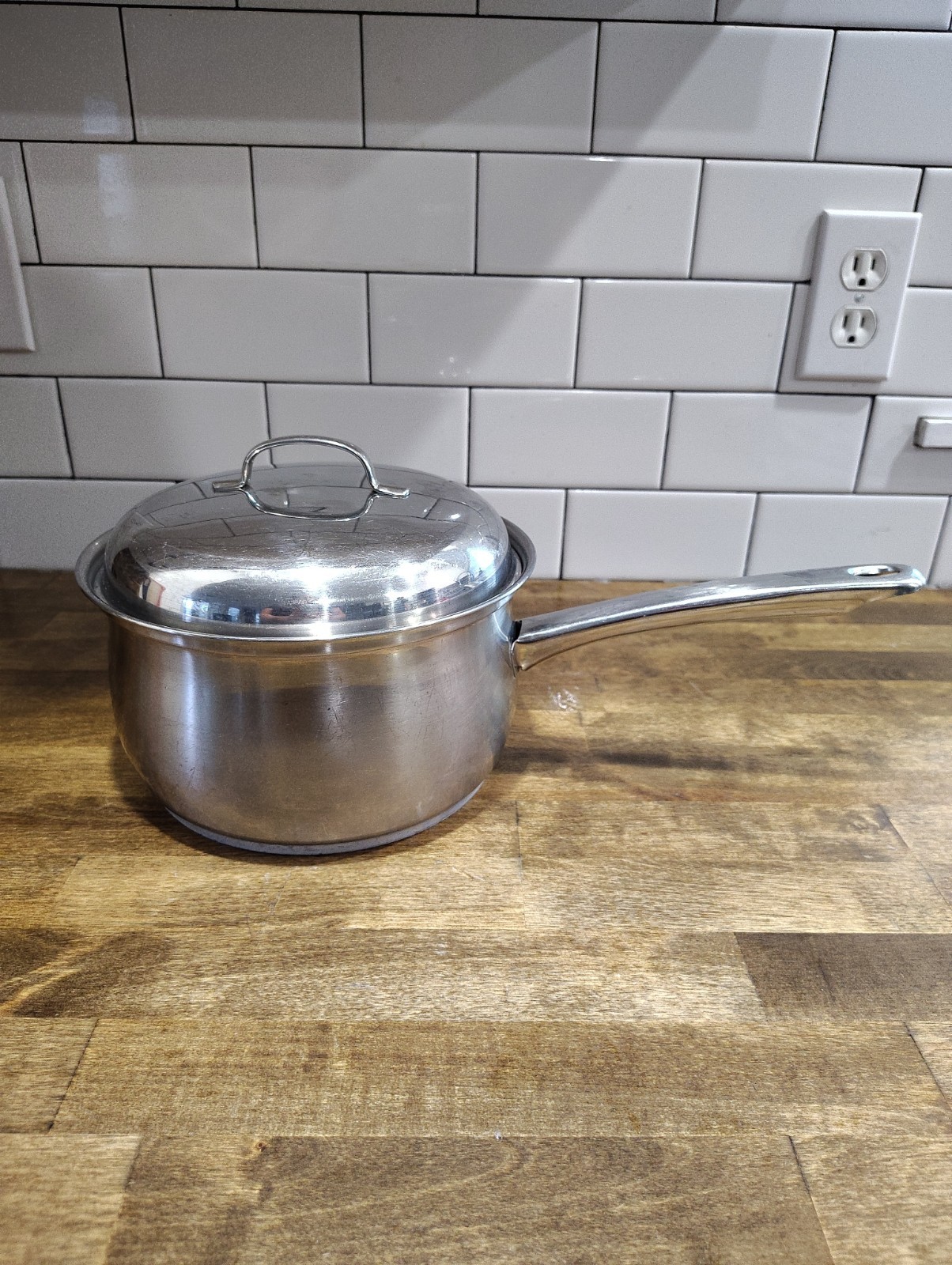 Vtg Belgique Stainless Steel 3.5 Quart Sauce Pan & Vented Lid – Made In Belgium