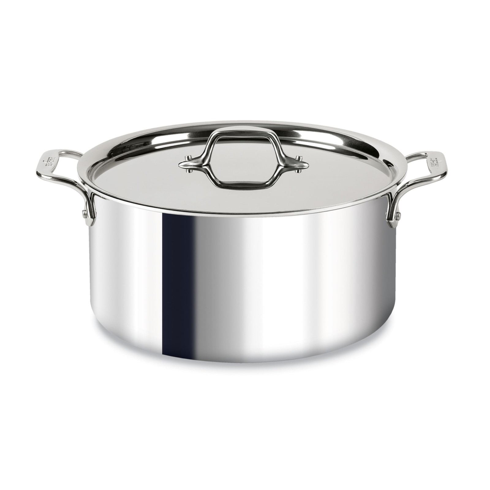 All-Clad D3 3-Ply Stainless Steel Stockpot with Lid 8 Quart, Induction, Oven …