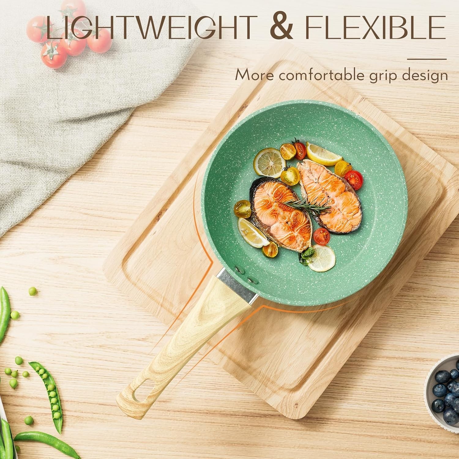 Nonstick Frying Pan Skillet, 8 Inch Non Stick Egg Pan Omelet Frying Pans 100%…