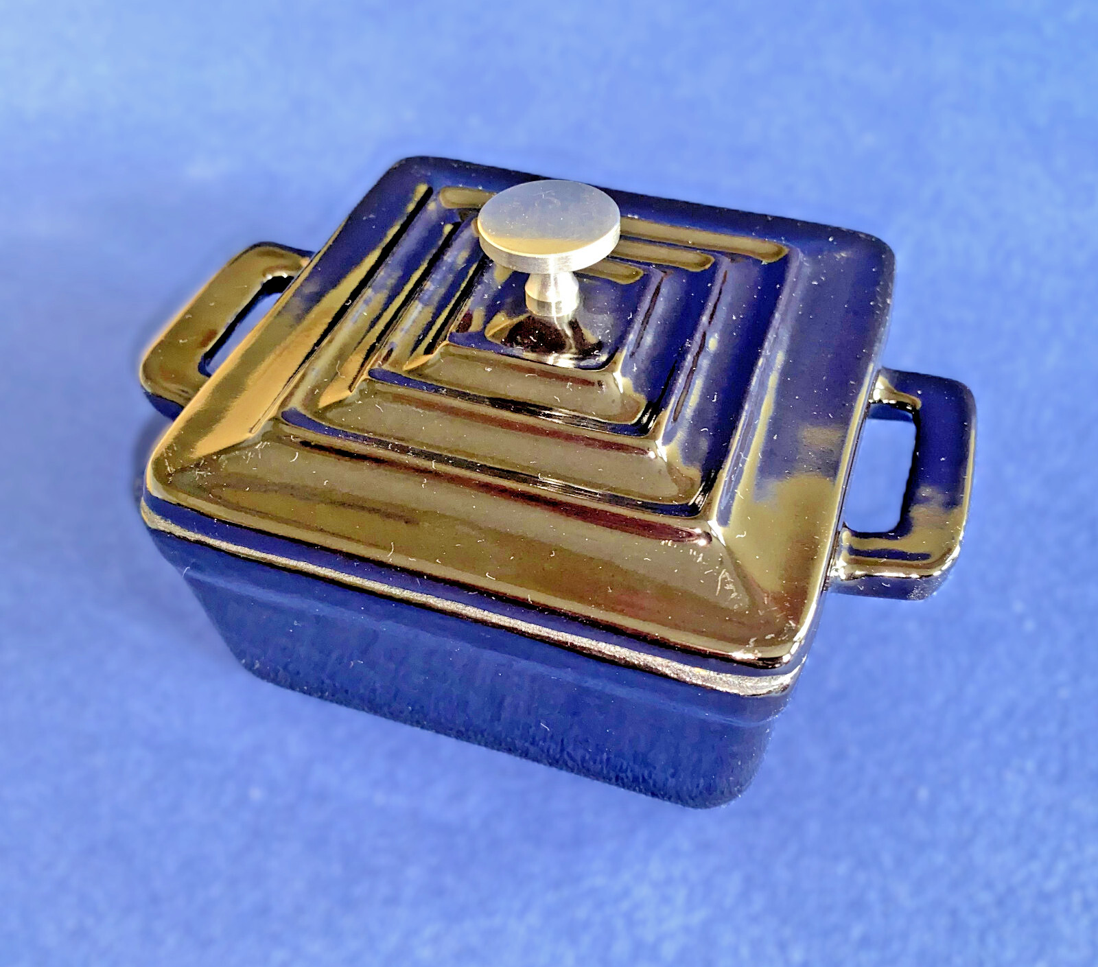 Gorham by Lenox Enamel Mini Cast Iron Cocotte Server, 3.75×1.75 in