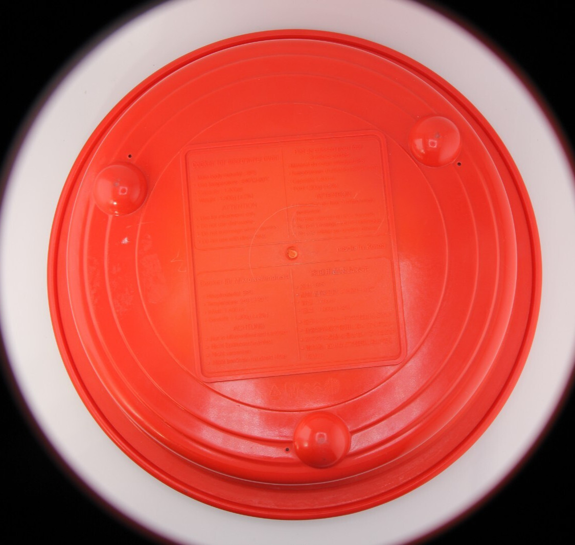 RANGEMATE Red & White Cooker for Microwave Only Silicone Steam Plates