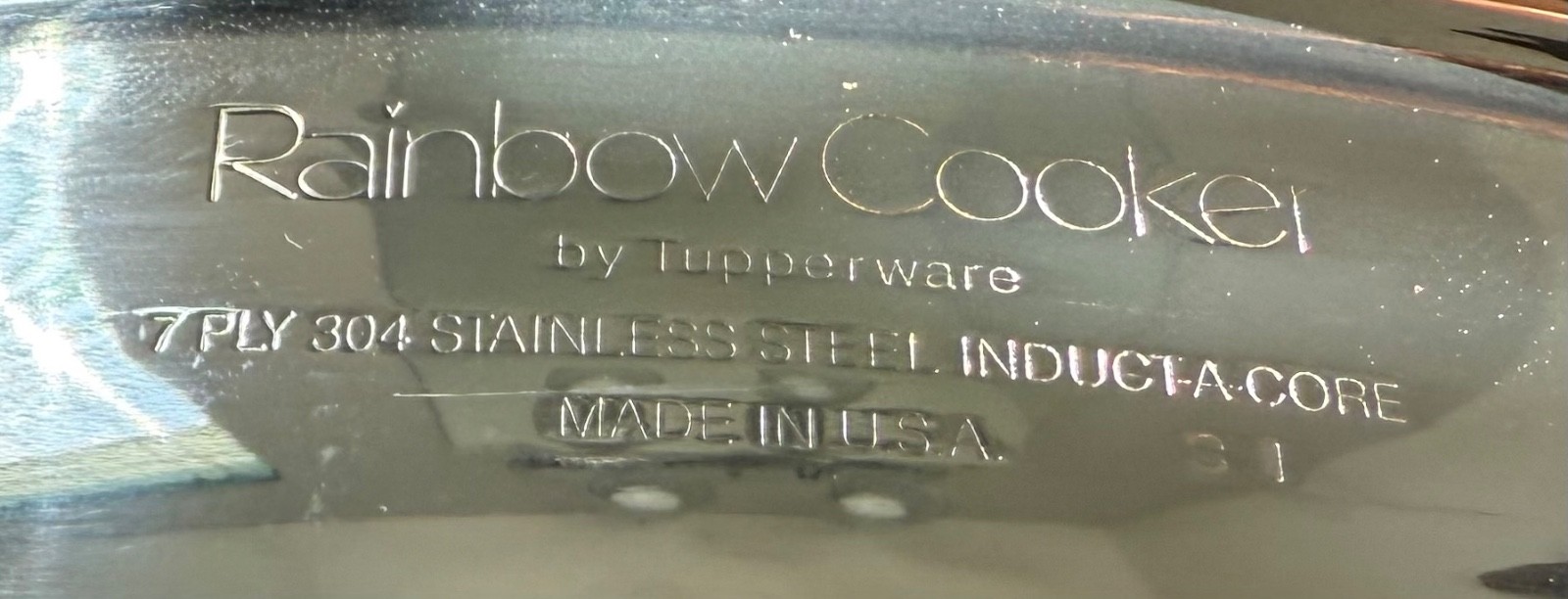 Rainbow Cooker by Tupperware 7 Ply 304 Stainless Steel Induct-A-Core – USA