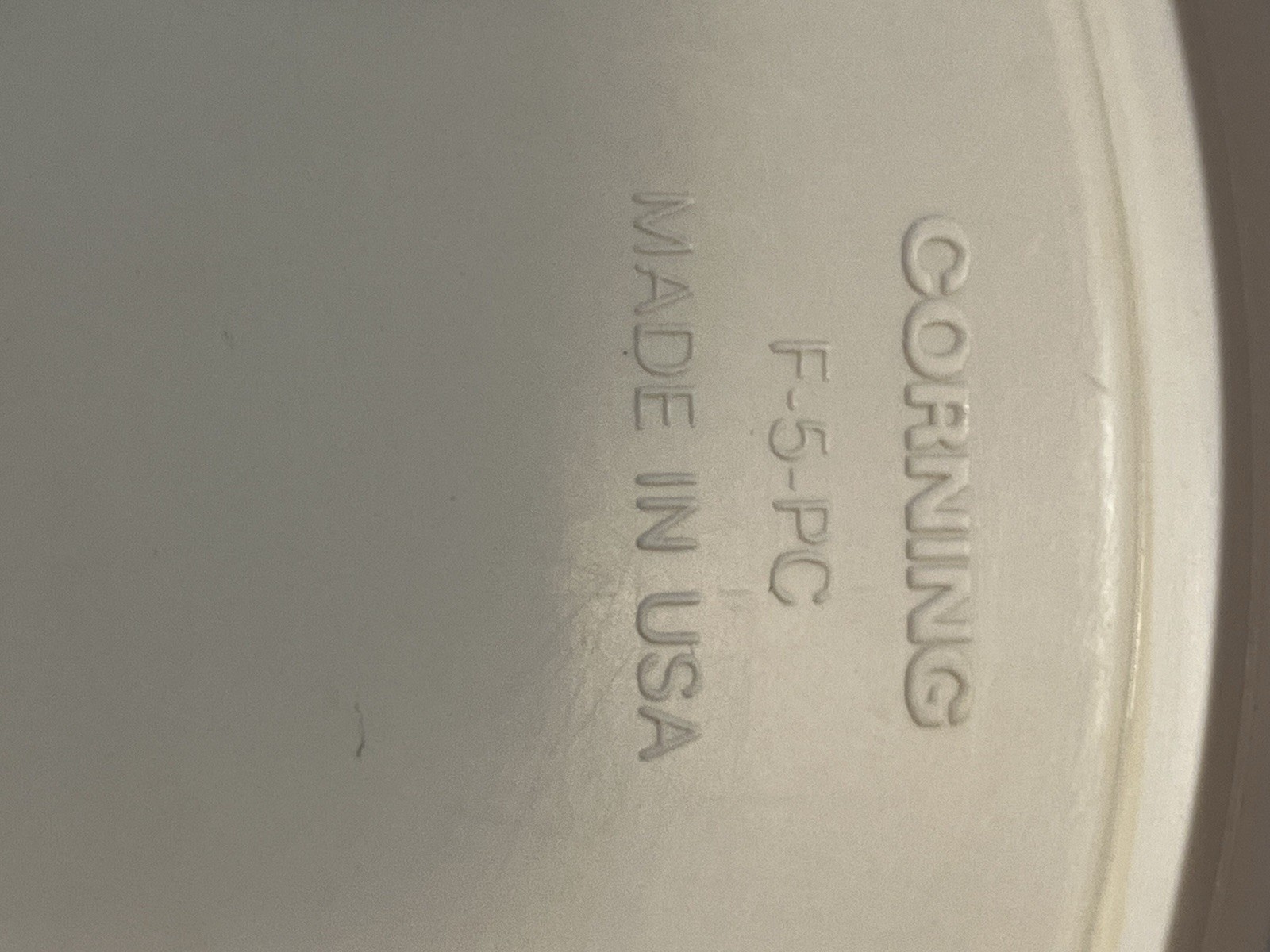 Corning Ware F-5-PC French White Round Plastic Replacement Lid