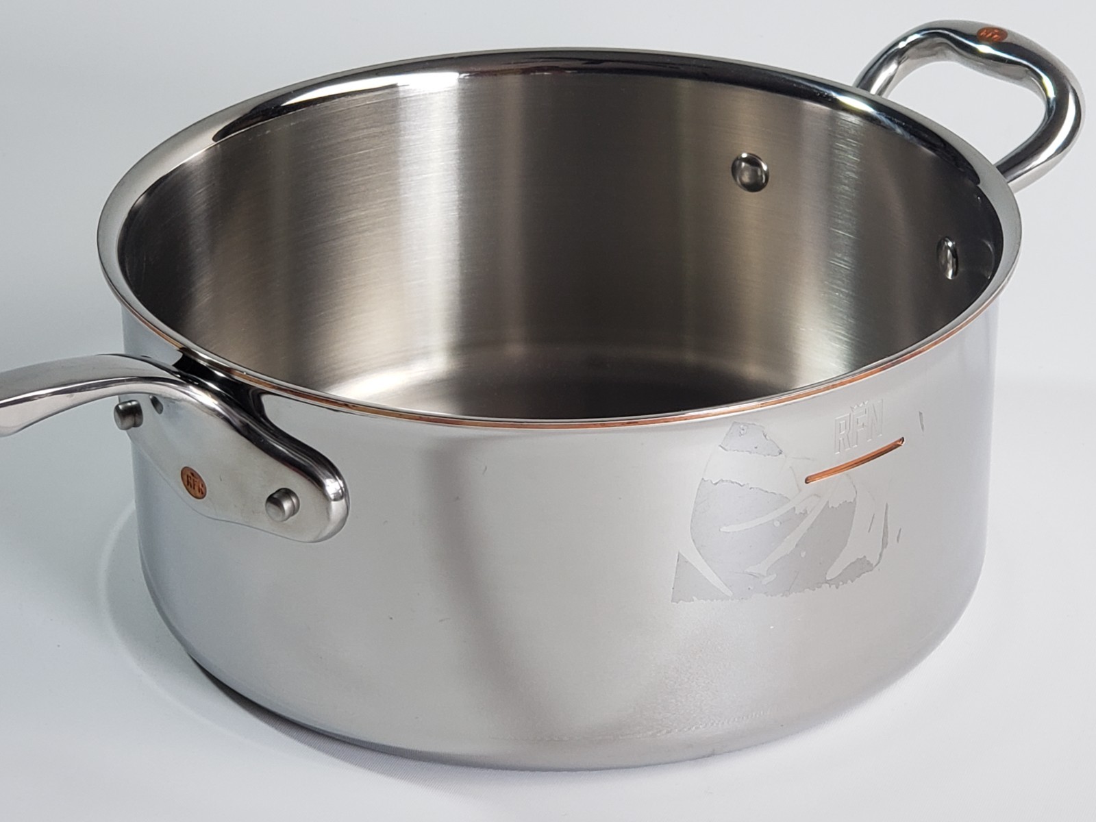 4 Quart Saucepan Stainless Steel & Copper Core RFN by RUFFONI Pot Lid CRA2210YL