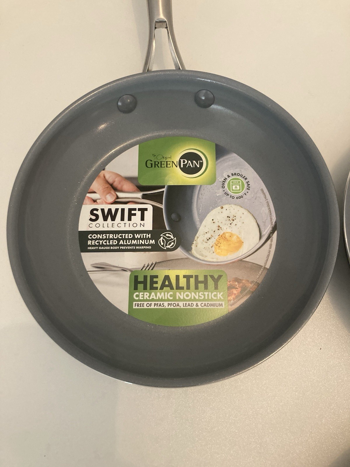 GreenPan Swift Ceramic Nonstick 8″ Frying Pan Skillet Stainless Steel Lot Of 5