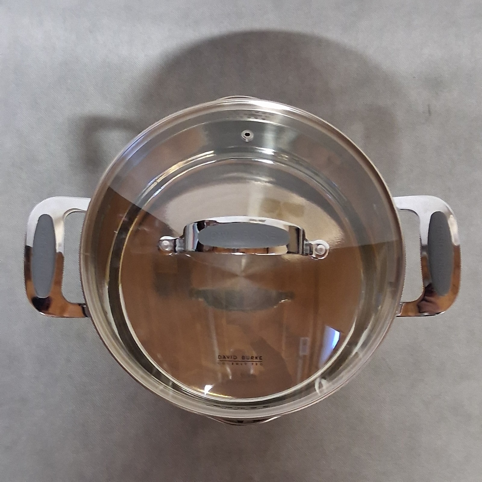 David Burke Gourmet Pro 6.3 Qt Stock Pot with Pour Spout Lid Stainless Steel