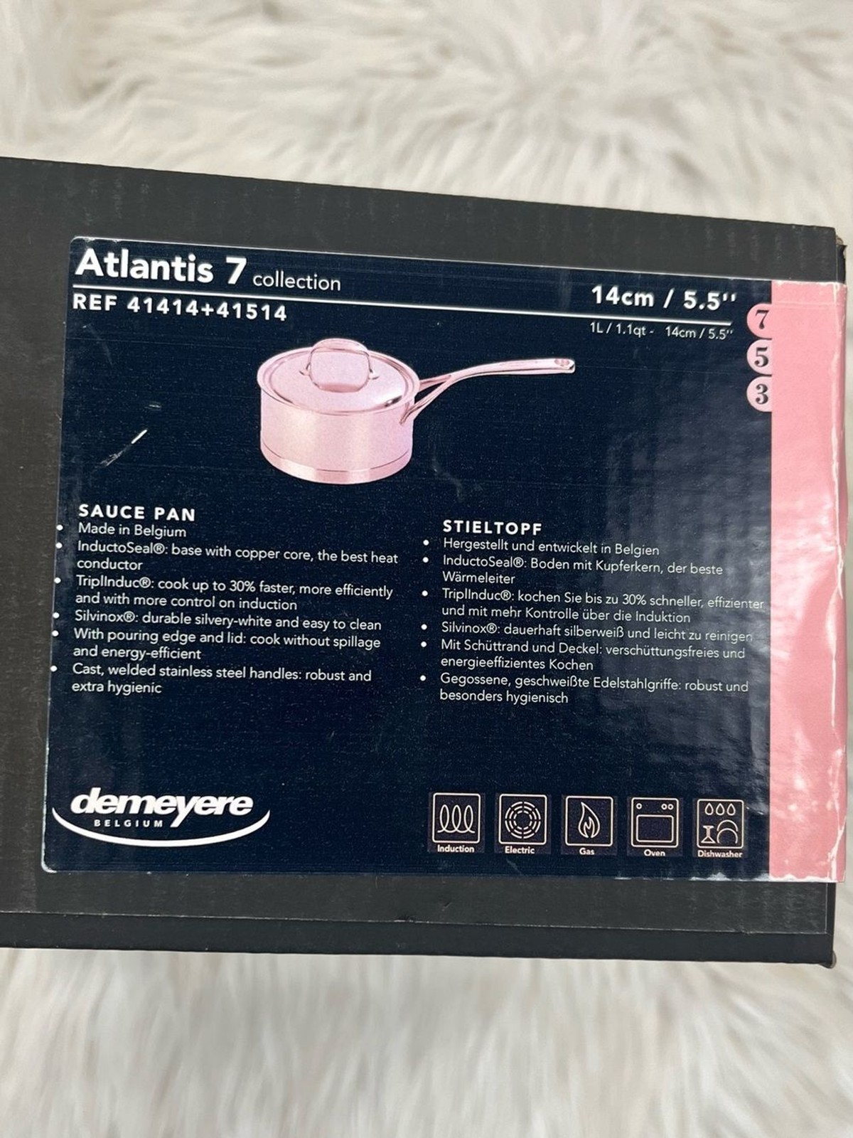 Demeyere Atlantis 1.1 Quart Saucepan with Lid, Made in Belgium
