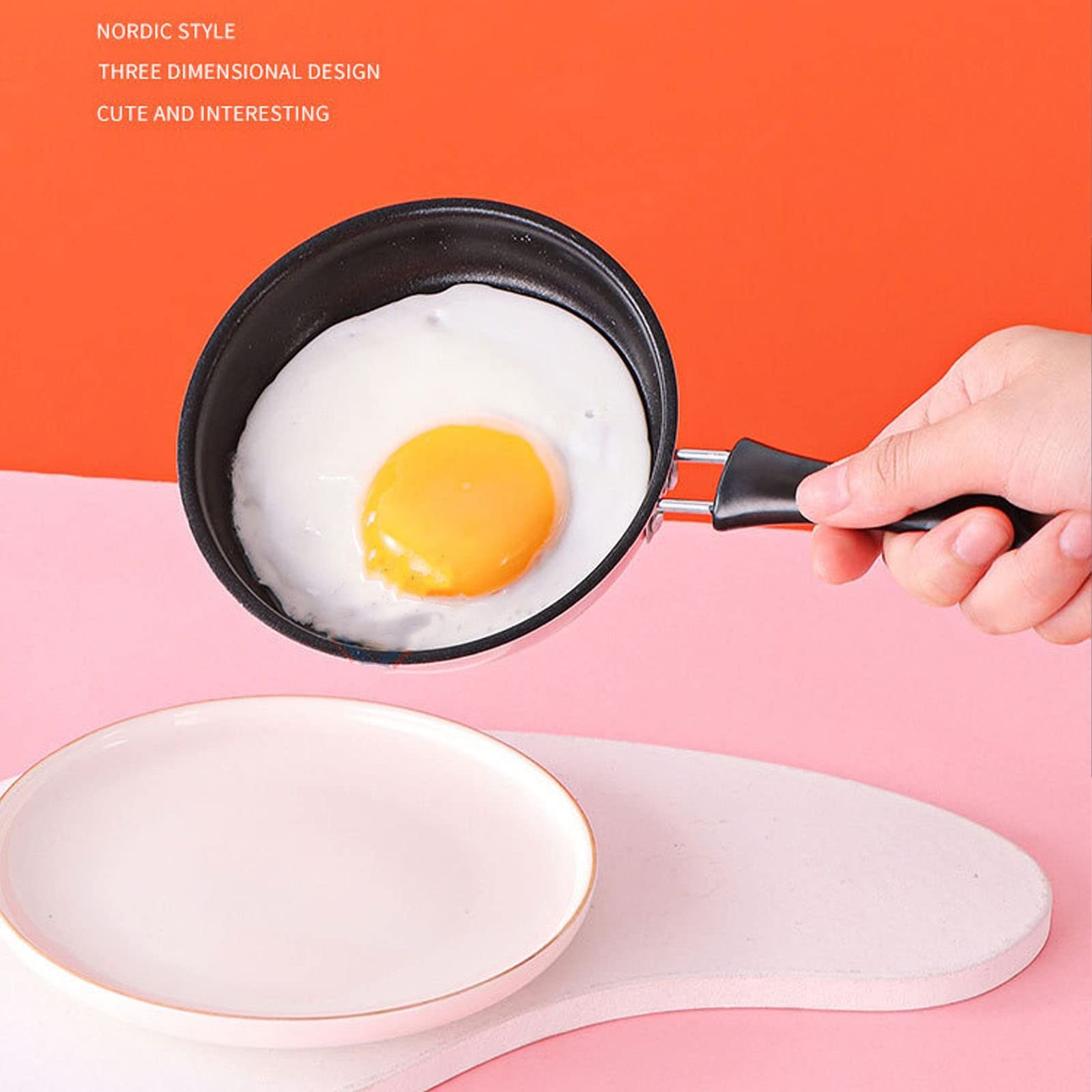 Stainless Steel Skillet, Mini Frying Pan with Non Stick and PreSeasoned for I…
