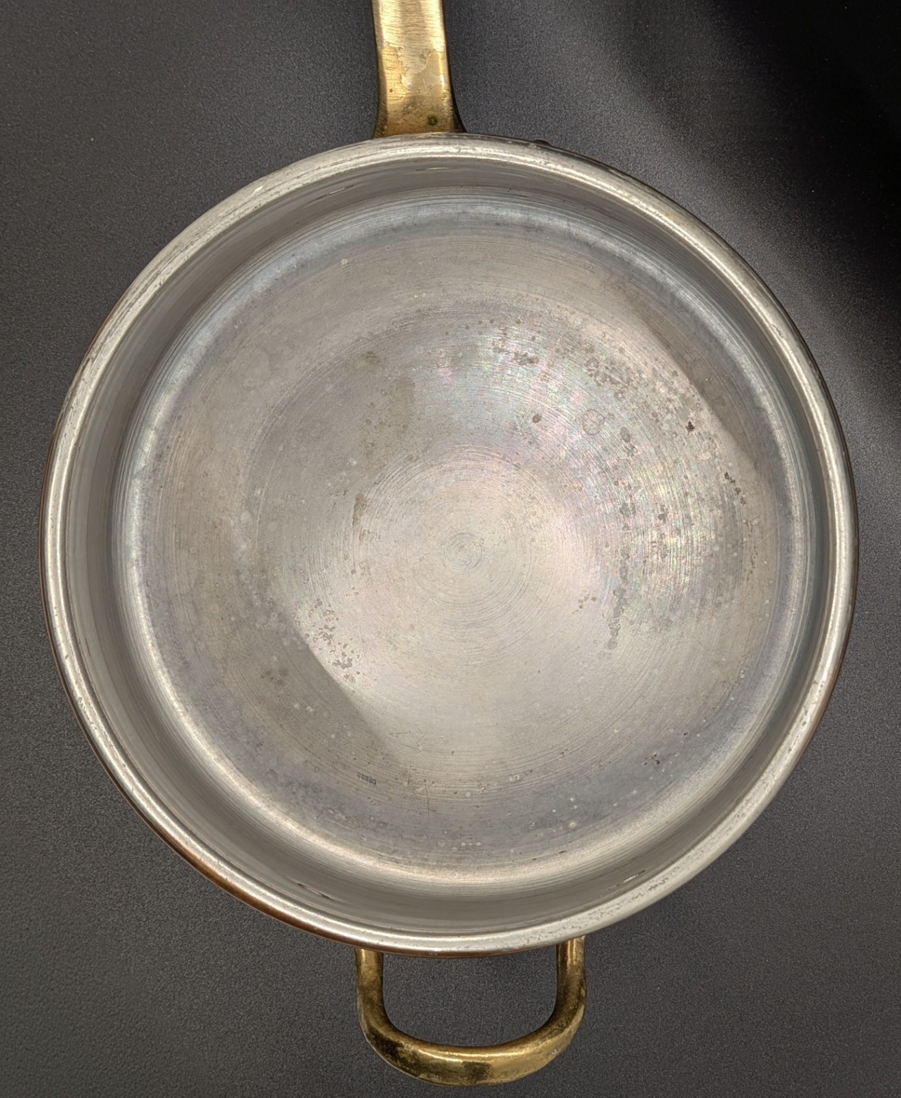 VTG Taurus Copper Pot with Lid, Brass Handles, Tin Lining, Made in Portugal