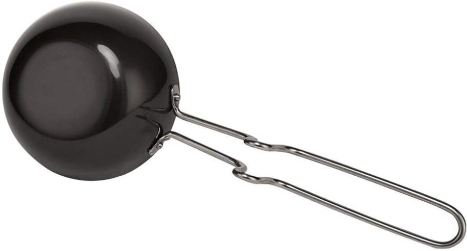 Hard Anodized Aluminium Mini Fry Pan, Dal Tadka Pan Black